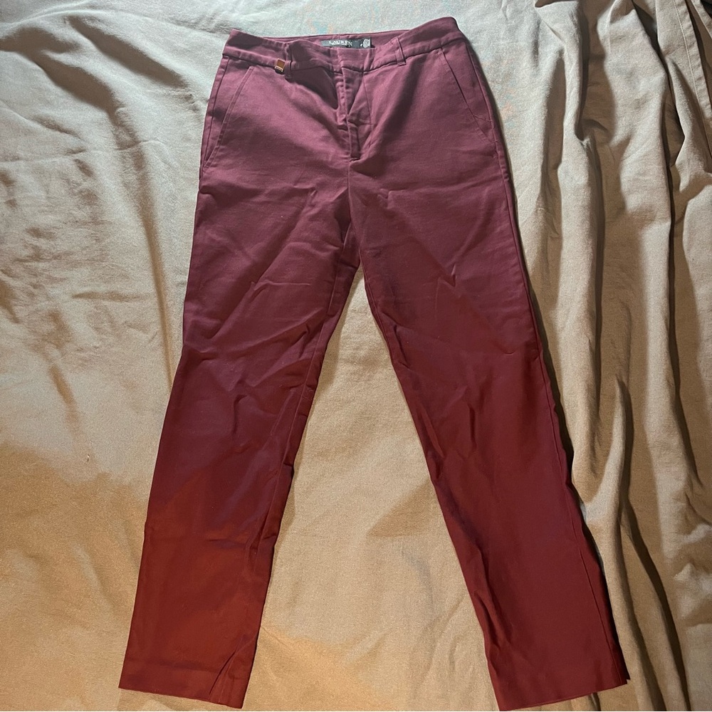 Ralph Lauren Burgundy Pants
